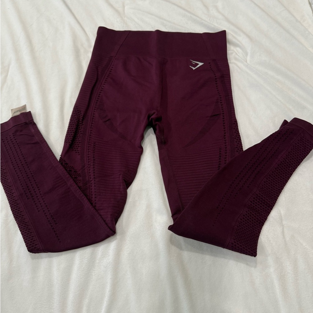 Gymshark Kids Burgundy Leggings